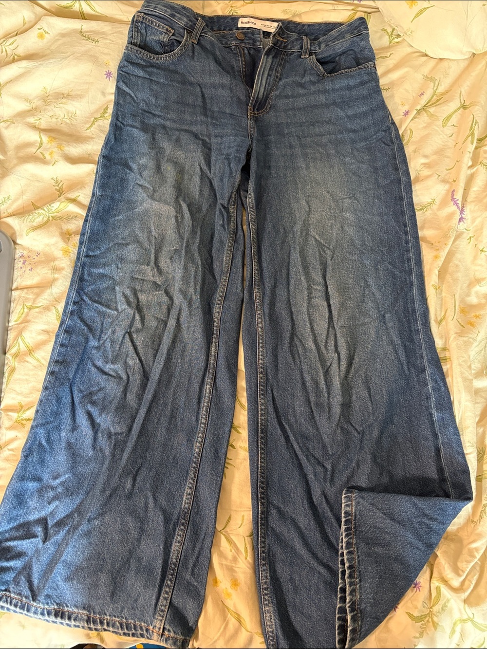 Wide Leg Women’s Jeans - Blue Denim
